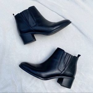 Franco Sarto Booties Black with Side Zip